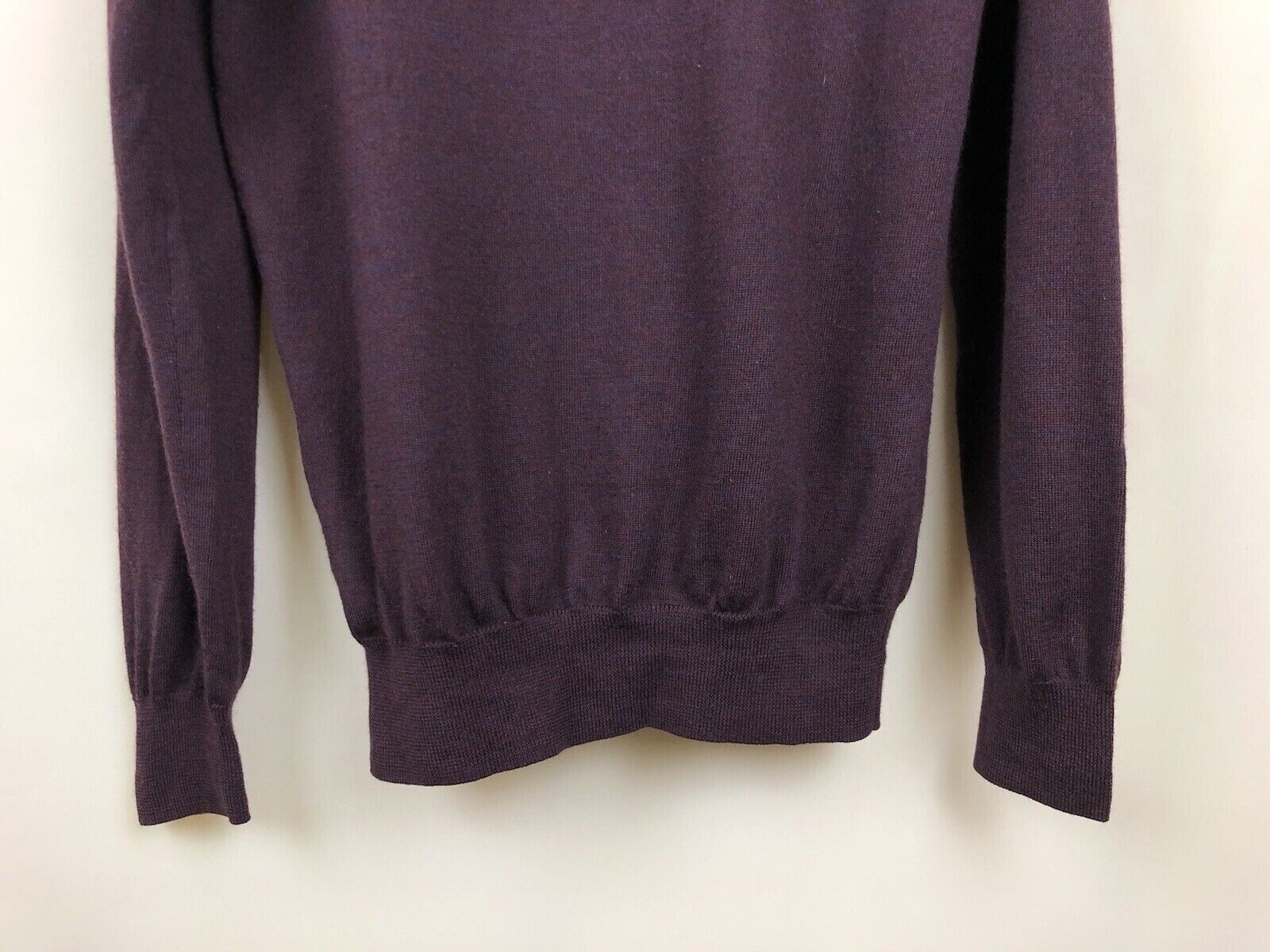 Burberry BURBERRY BRIT SWEATER PULLOVER 1/4 ZIP MERINO WOOL MENS Size US M / EU 48-50 / 2 - 14 Thumbnail