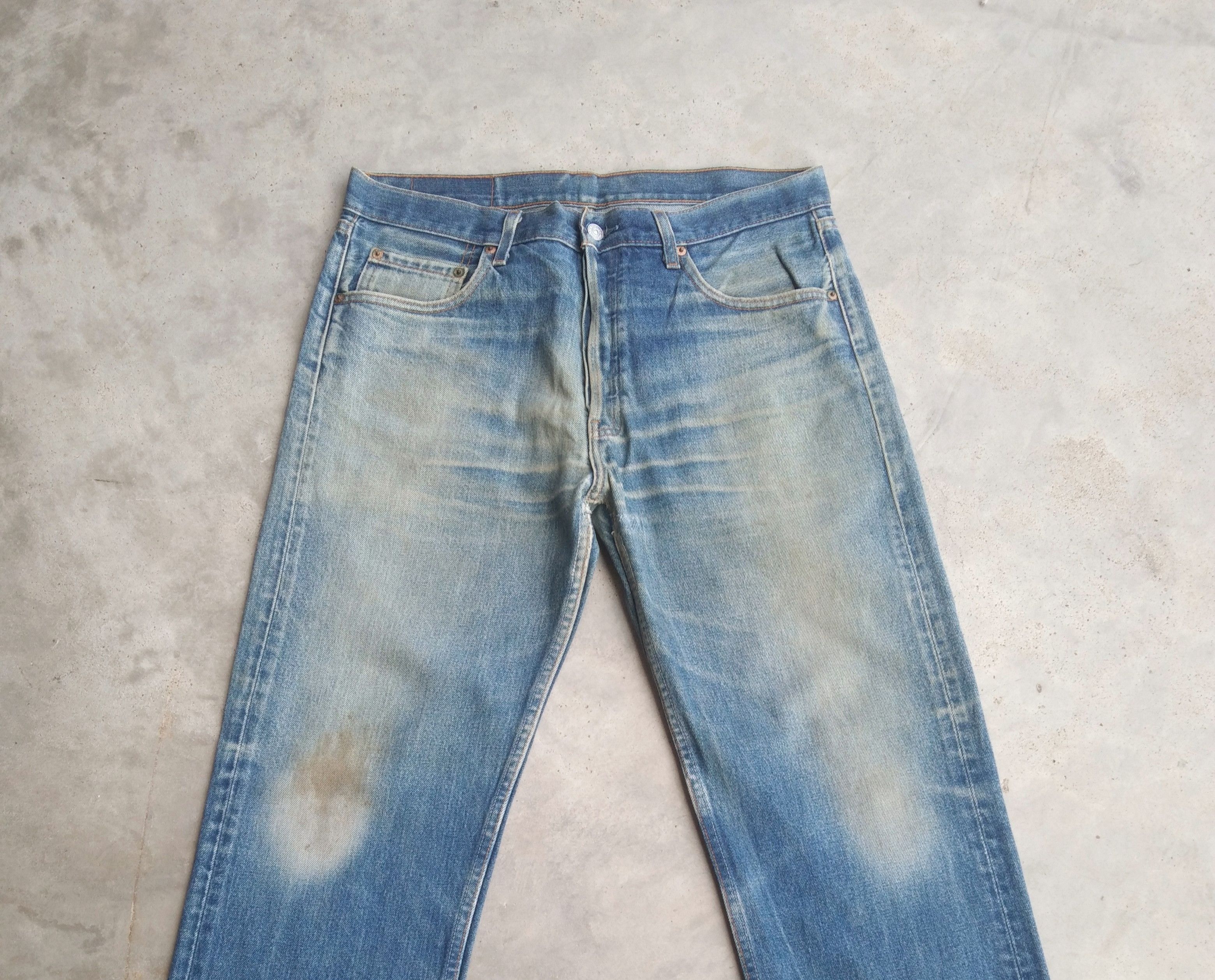 Levi's Vintage Levi's 501 Made In USA Released Hem Distressed Jeans Size US 34 / EU 50 - 8 Thumbnail