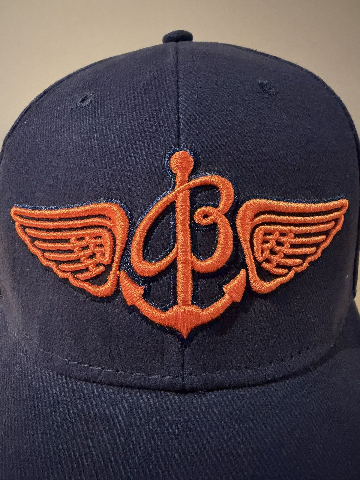 Breitling BREITLING navy and orange embroidered cap Size ONE SIZE - 3 Thumbnail