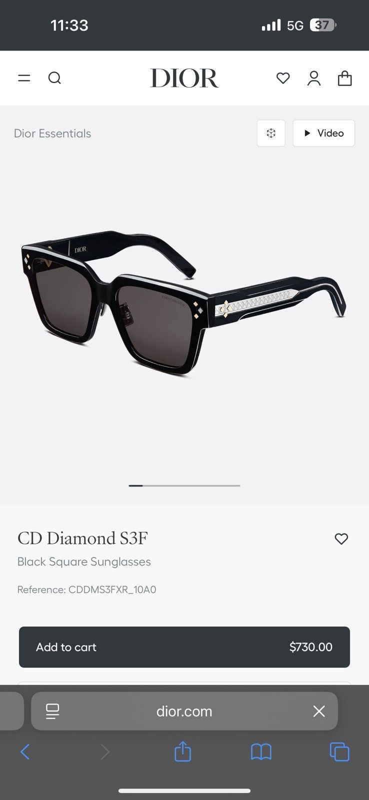 Dior Dior Diamond S3F sunglasses Size ONE SIZE - 2 Thumbnail