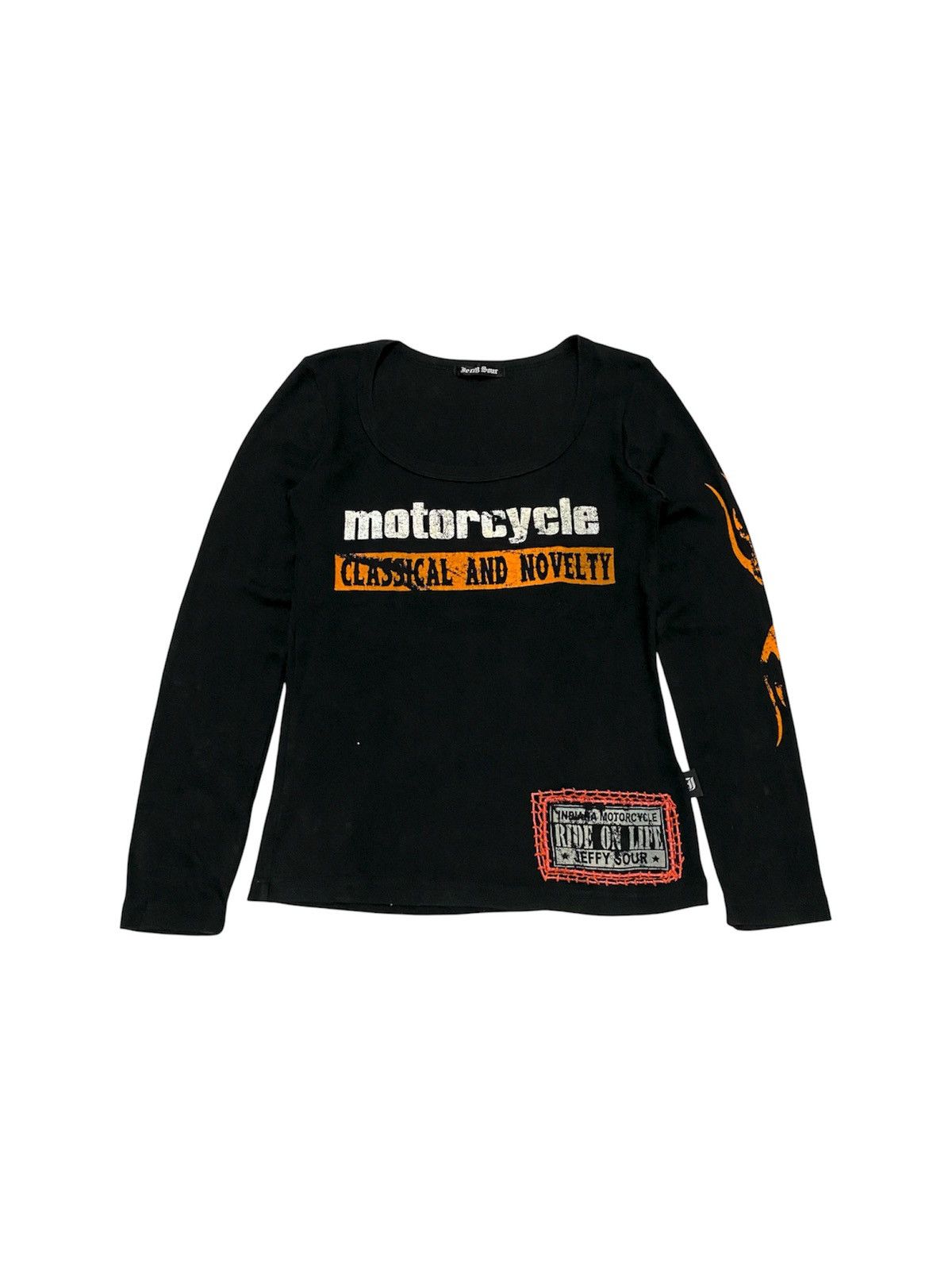 If Six Was Nine 2000s Jeffy Sour “Indiana Motorcycle” Longsleeve Size M / US 6-8 / IT 42-44 - 1 Thumbnail