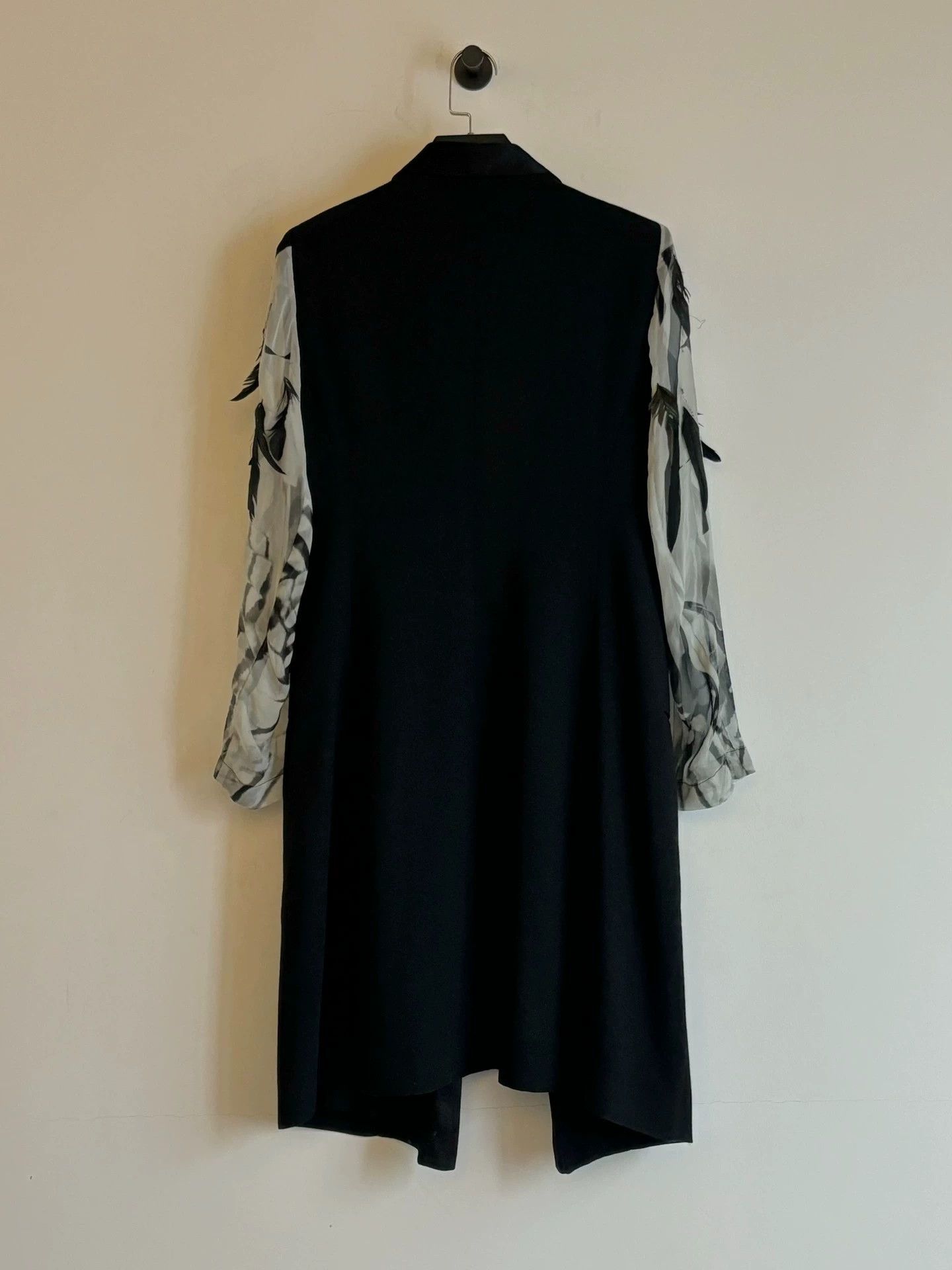 Ann Demeulemeester Ann Demeulemeester 2012 S/S Feather & Silk Wool Coat 38 Size XS / US 0-2 / IT 36-38 - 5 Thumbnail