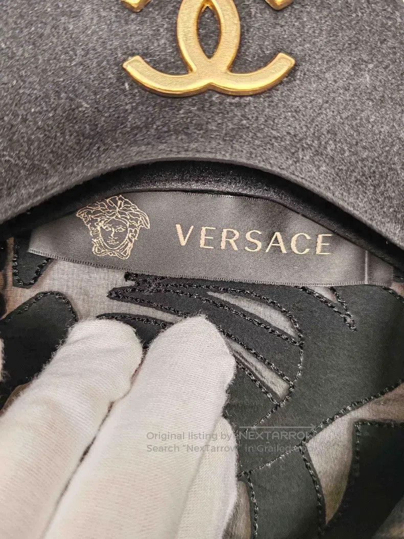 Versace Versace Patchwork silk jacquard lapel shirt Size XS / US 0-2 / IT 36-38 - 3 Thumbnail