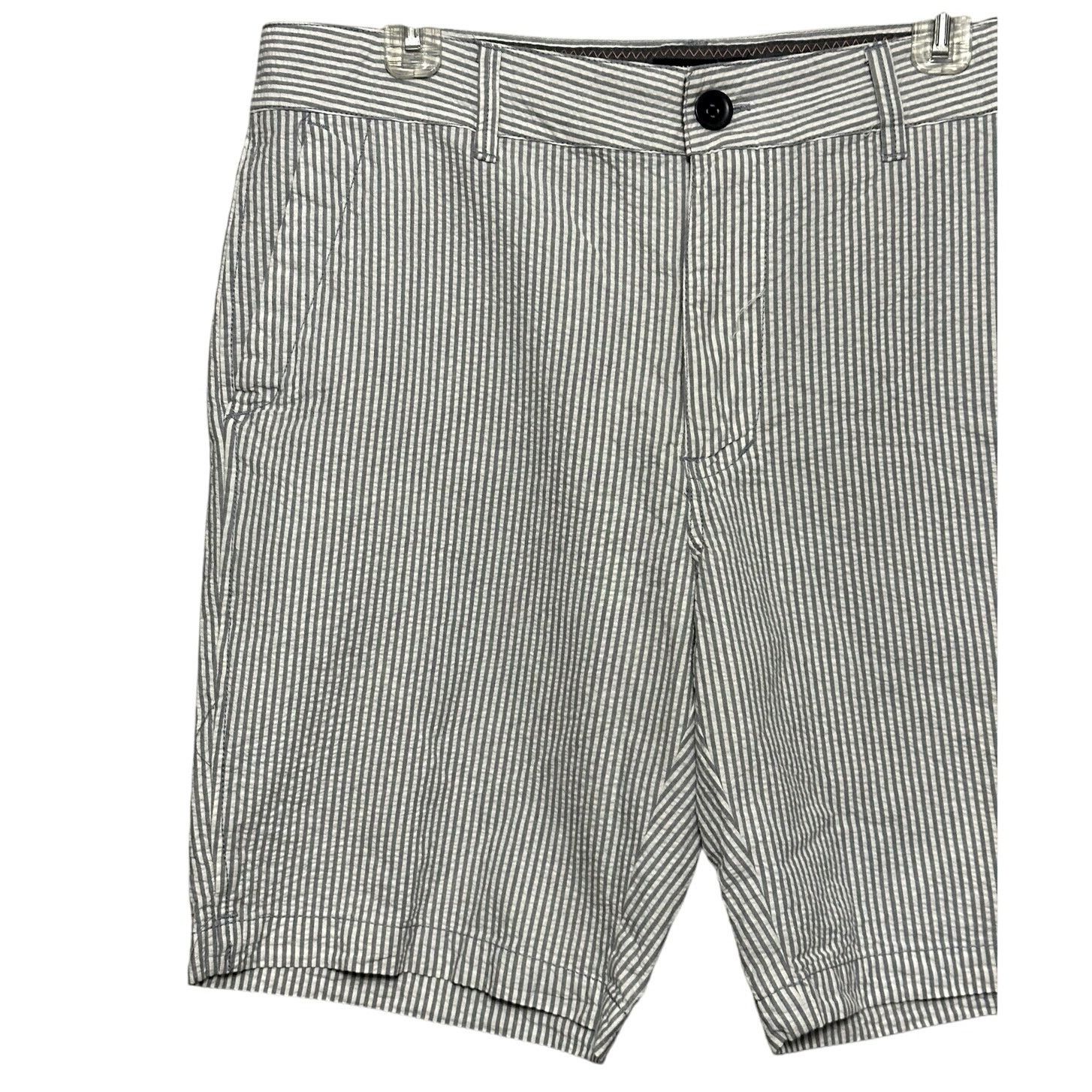 Other Union Chino Shorts Striped Seersucker Gray/White 34R NWT Size US 34 / EU 50 - 3 Thumbnail