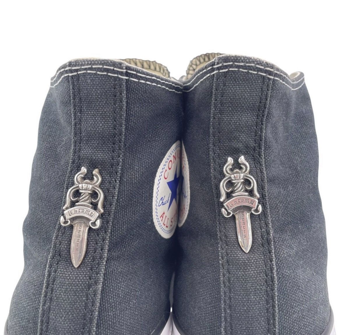 Chrome Hearts Chrome Hearts Converse All Star Grommet Rare Size US 8 / EU 41 - 5 Thumbnail
