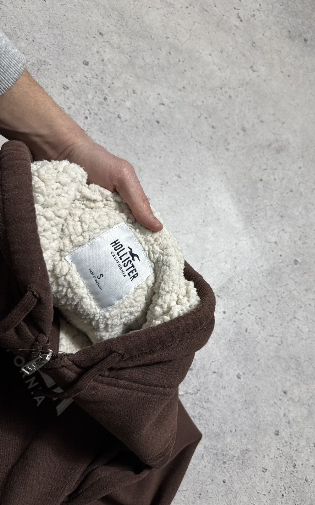 Hollister Hollister Fur Y2K Full Zip Hoodie Brown Big Logo Size S Size US S / EU 44-46 / 1 - 8 Thumbnail