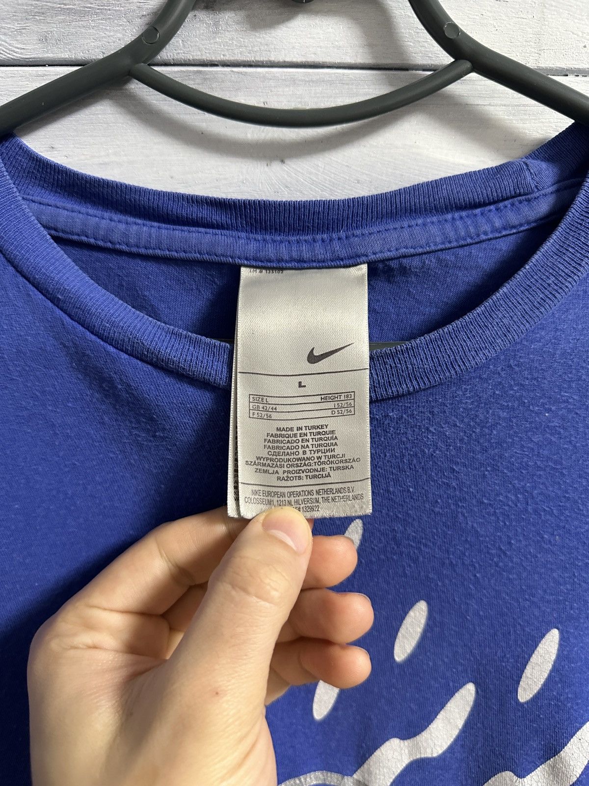 Nike Rare Vintage T-Shirt Nike Cent Swoosh Big Logo. Size US L / EU 52-54 / 3 - 8 Thumbnail