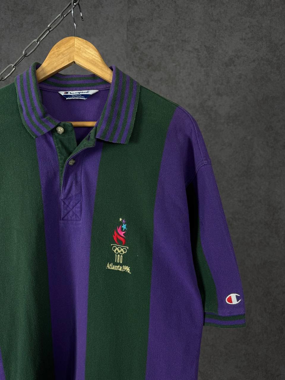 Champion Champion vintage Atlanta 1996 Olympic Games polo tee Size US XL / EU 56 / 4 - 2 Thumbnail