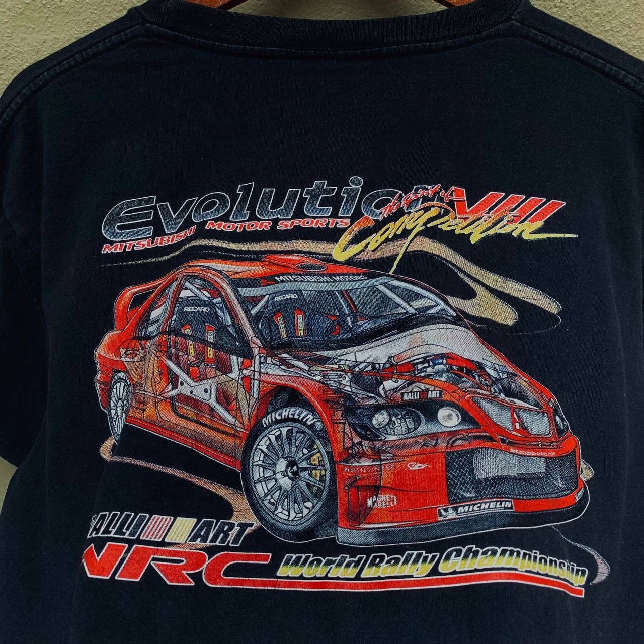 ICON Motorsports Rare Vintage Mitsubishi Evo 8 WRC Motorsports Racing Tees Size US L / EU 52-54 / 3 - 3 Thumbnail