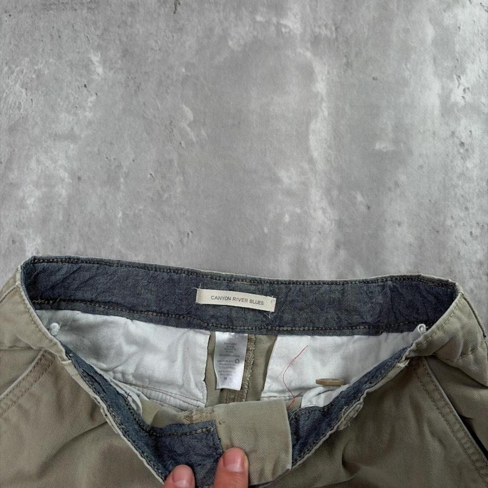 Other Y2K River Canyon Blues Grunge Baggy Cargo Skater Shorts Size 27" / US 4 / IT 40 - 5 Thumbnail