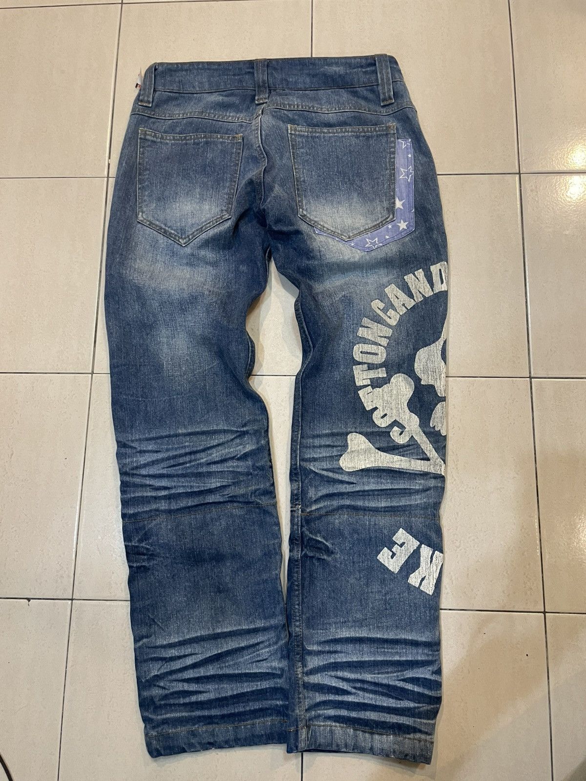 Japanese Brand 🔥PUNK🔥CHU XXX JAPANESE BRAND JEANS Size 31" - 2 Thumbnail