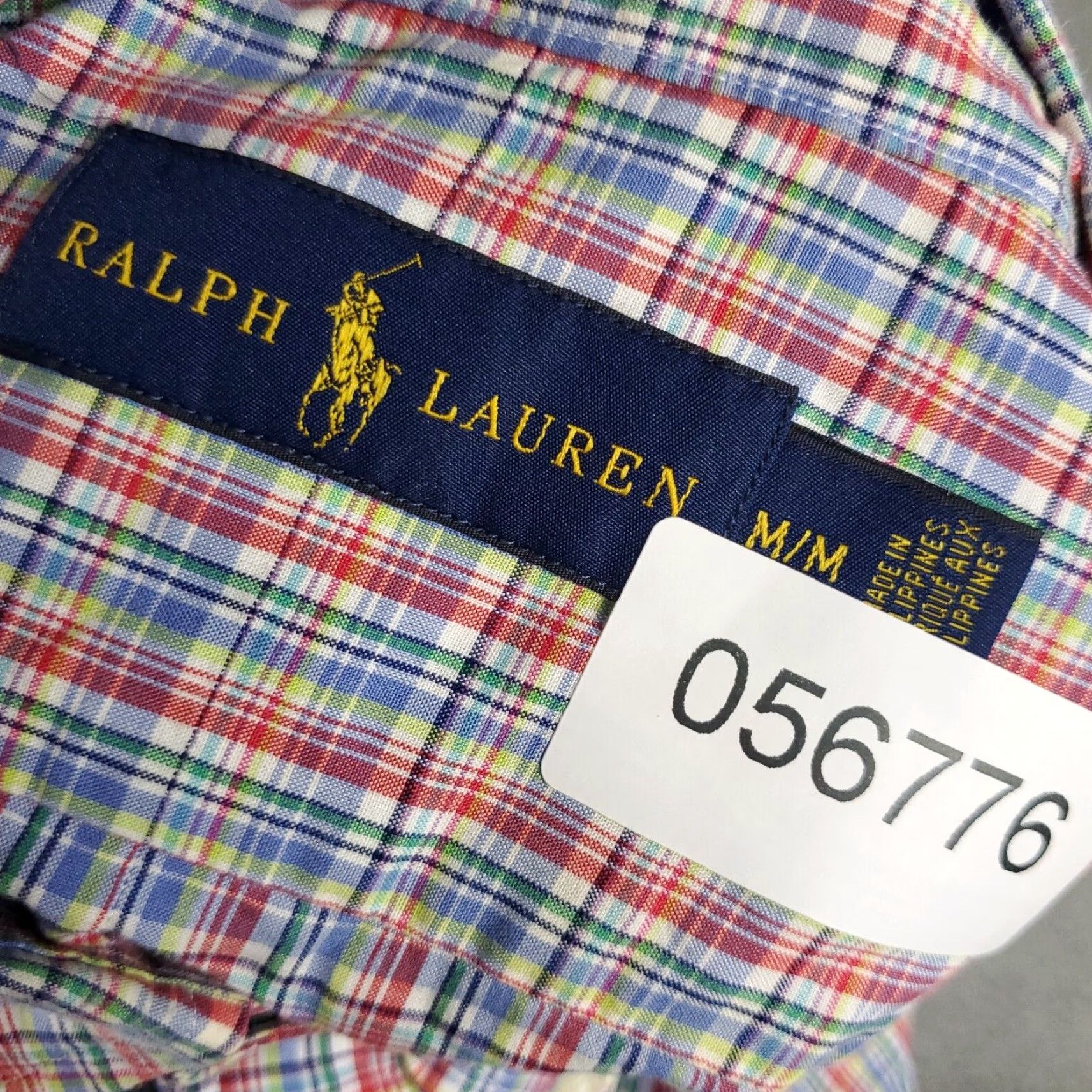 Ralph Lauren VINTAGE Ralph Lauren Shirt Men Size Medium Long Sleeve Button-Up Plaid Cotton Blue Red Fall Winter Size US M / EU 48-50 / 2 - 8 Thumbnail