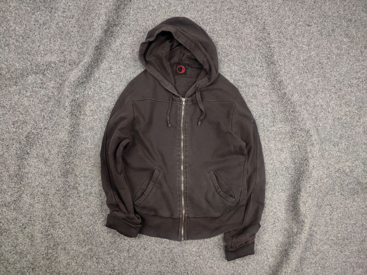 Engineered Garments Vintage 90's levis Engineered Brown faded Logo zip hoodie Size US S / EU 44-46 / 1 - 1 Thumbnail