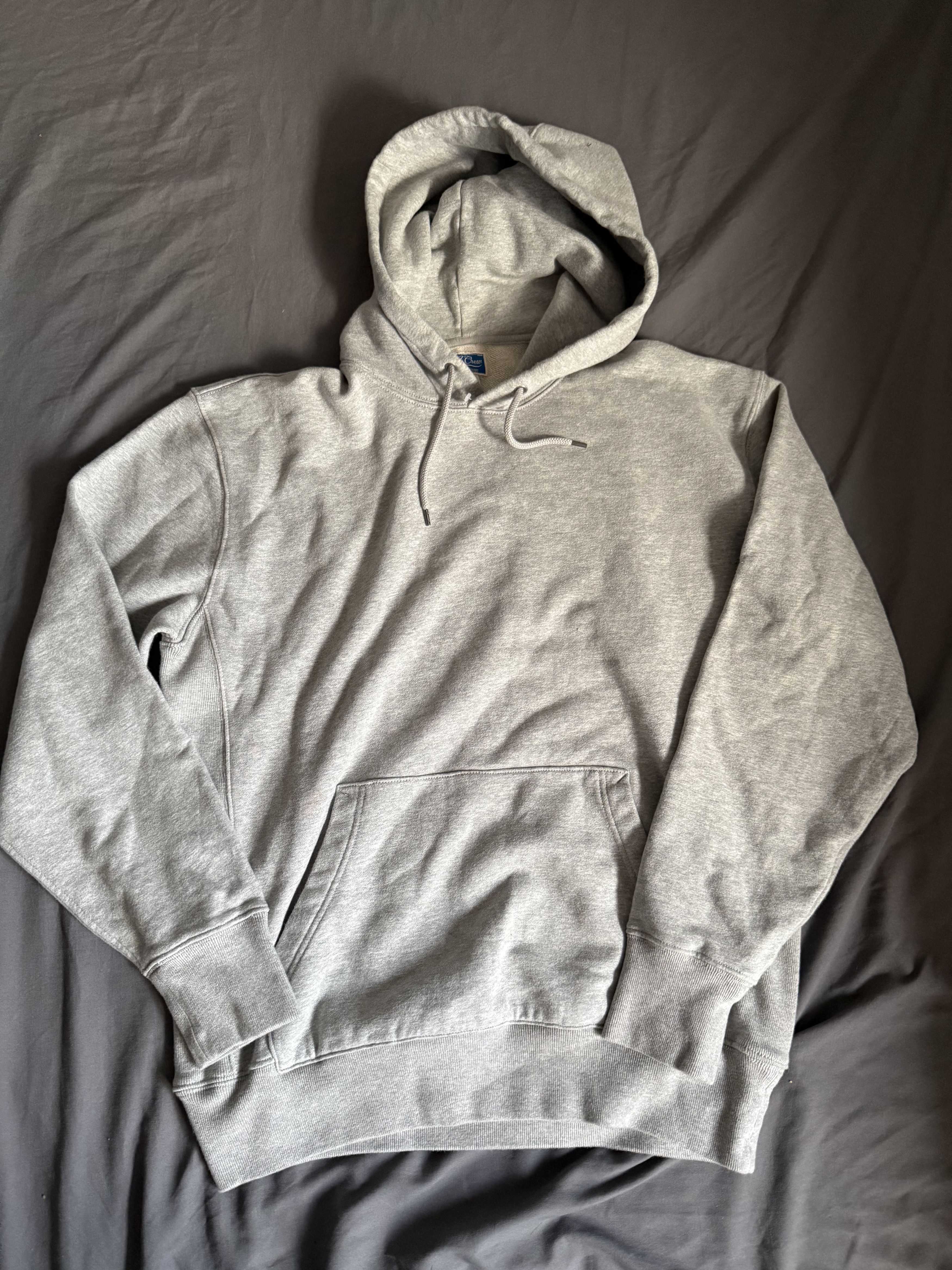 J.Crew J. Crew Garment Dyed French Terry Hoodie Sweatshirt GREY Size US L / EU 52-54 / 3 - 2 Thumbnail
