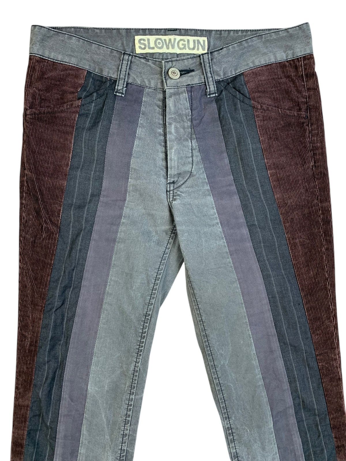 Japanese Brand Y2K 2000’s Slowgun 3 Panel Slim Denim Size US 29 - 2 Thumbnail