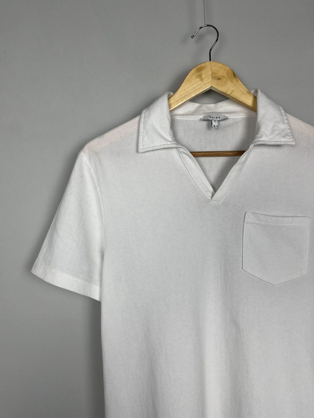 Reiss Reiss Owen Airtech Open Collar Luxury Polo Tee Shirt Size US S / EU 44-46 / 1 - 4 Thumbnail