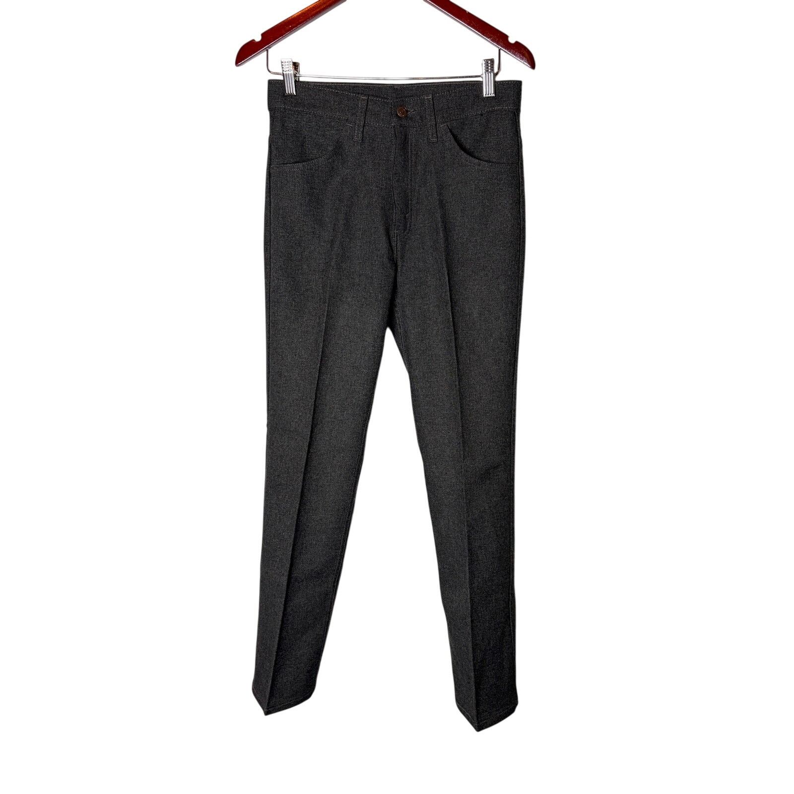 Levi's VNTG 70s Levi’s Sta-Prest Dark Grey Dress Retro Pants 30x30 Size US 30 / EU 46 - 1 Thumbnail