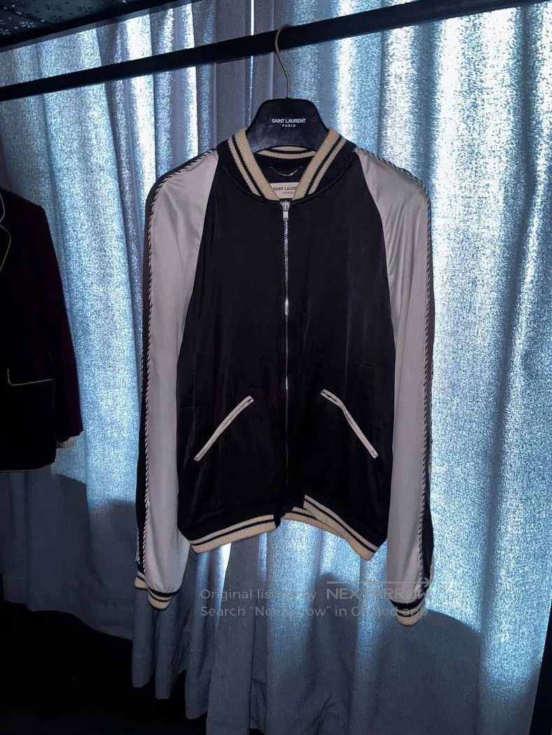 Saint Laurent Paris Saint Laurent Black and White Silk Jacket- Size US L / EU 52-54 / 3 - 2 Thumbnail