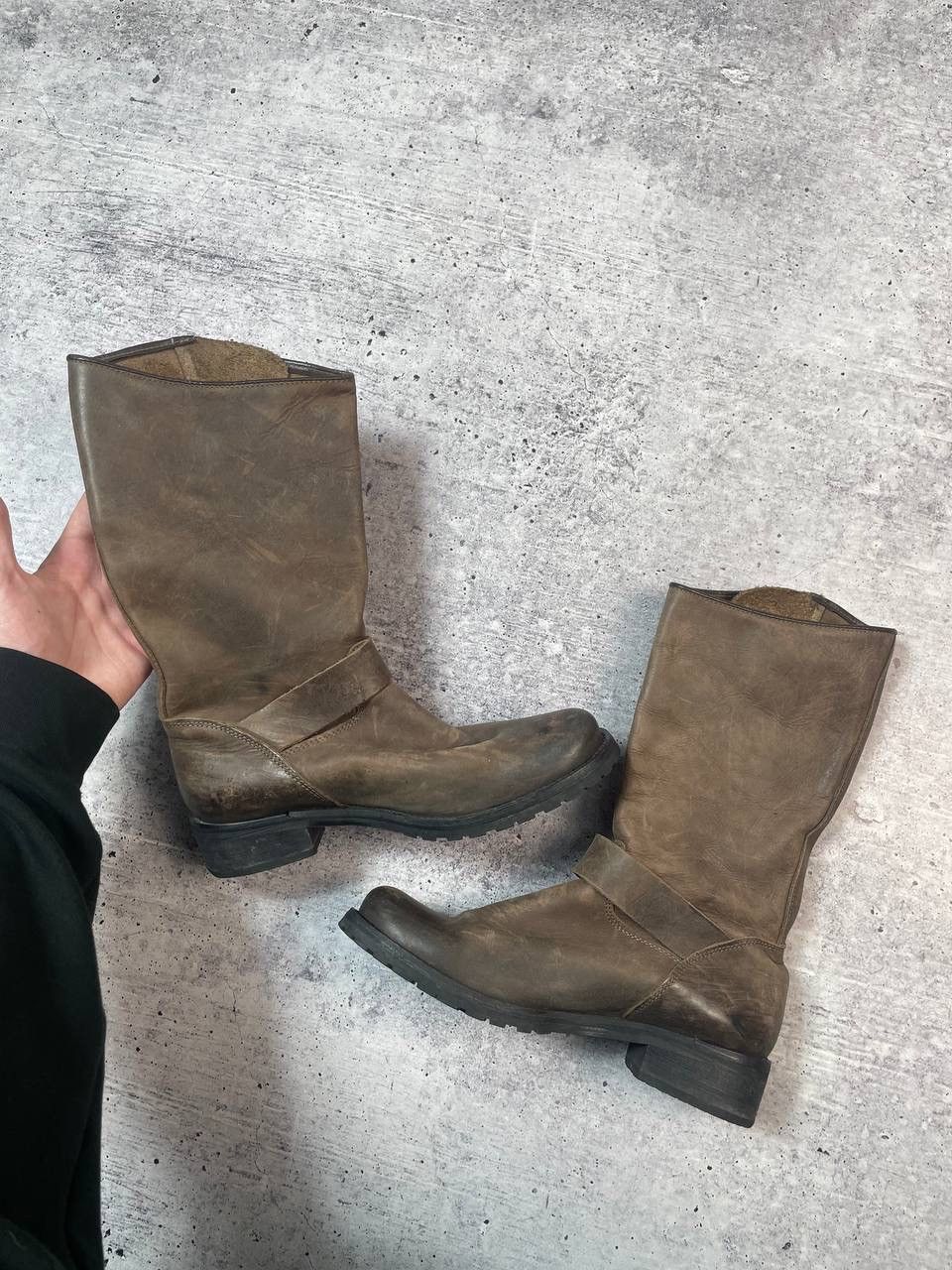 A.S.98 Vintage AS98 Airstep Guidi Style Belt Biker High Boots Y2K Size US 6 / IT 36 - 3 Thumbnail