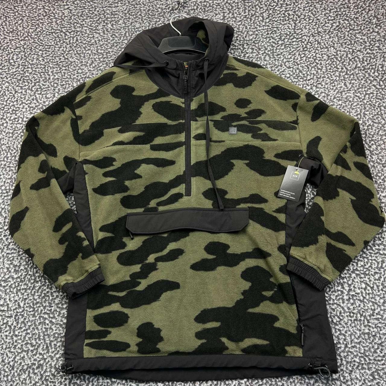 Roark Overland Anorak Hoodie Men Camouflage Half Zip New M