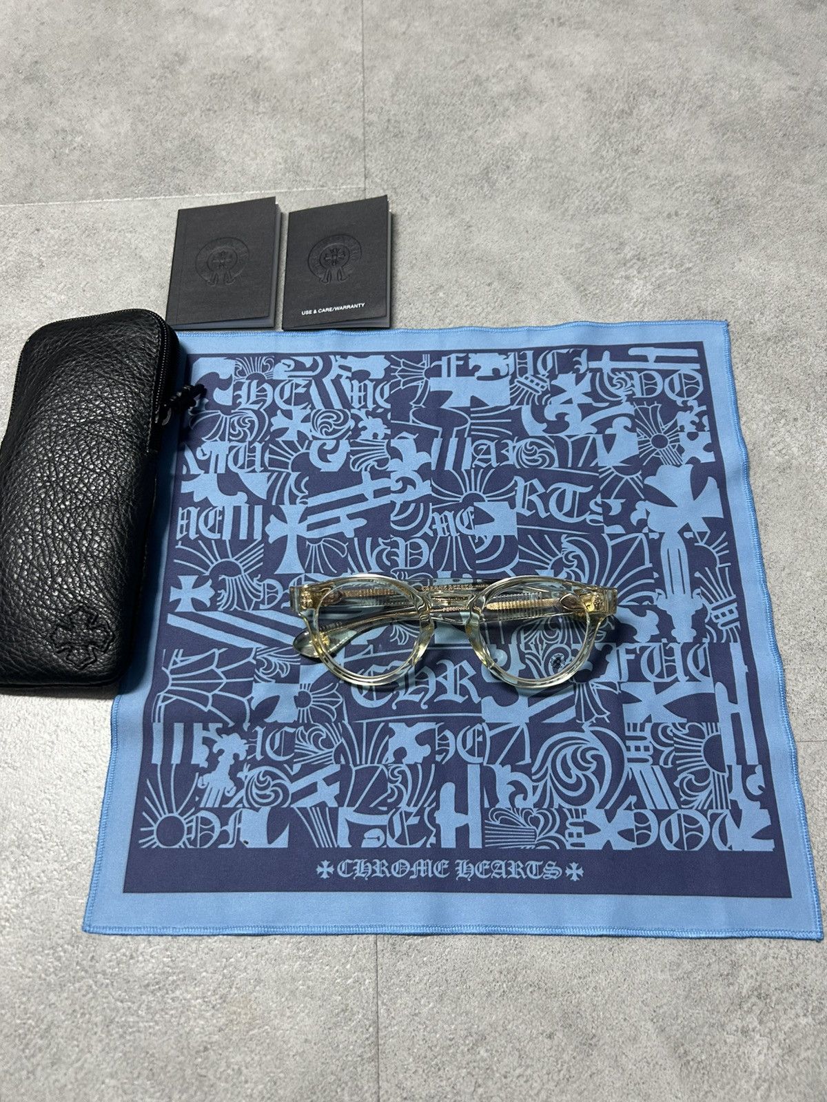 Chrome Hearts Chrome Hearts Peter Arnell Clear Gold Glasses Size ONE SIZE - 4 Thumbnail