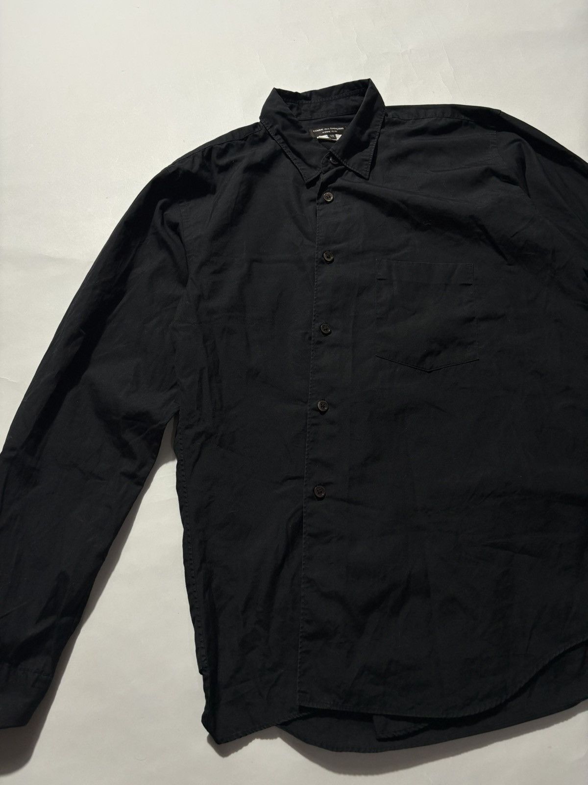Comme des Garcons Homme Plus COMME DES GARCONS HOMME PLUS ASYMMETRIC BUTTON UP L/S Size US XS / EU 42 / 0 - 5 Thumbnail
