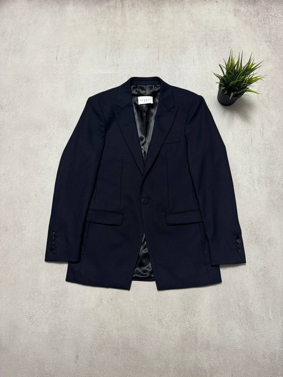 Designer × Sandro Sandro Paris Blazer Wool Mens 46 size Size 46R - 1 Thumbnail