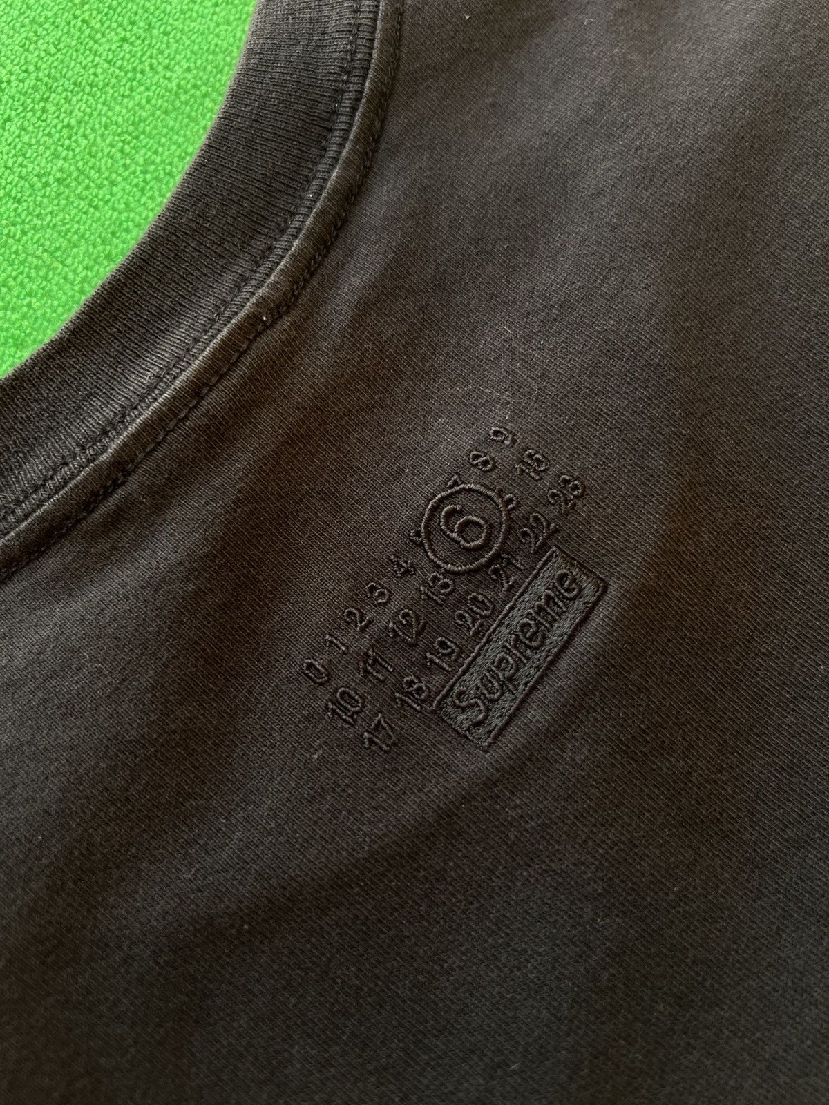 Maison Margiela × Supreme L - Supreme x MM6 Maison Margiela Money S/S Top Black dollar Size US L / EU 52-54 / 3 - 7 Thumbnail