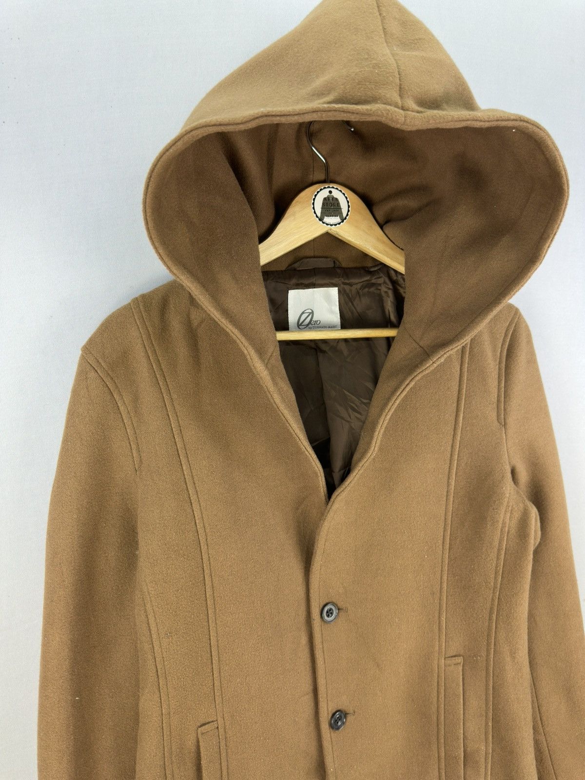 Tornado Mart Zero by Tornado Mart Wool Coat Hooded Jacket Size US M / EU 48-50 / 2 - 2 Thumbnail