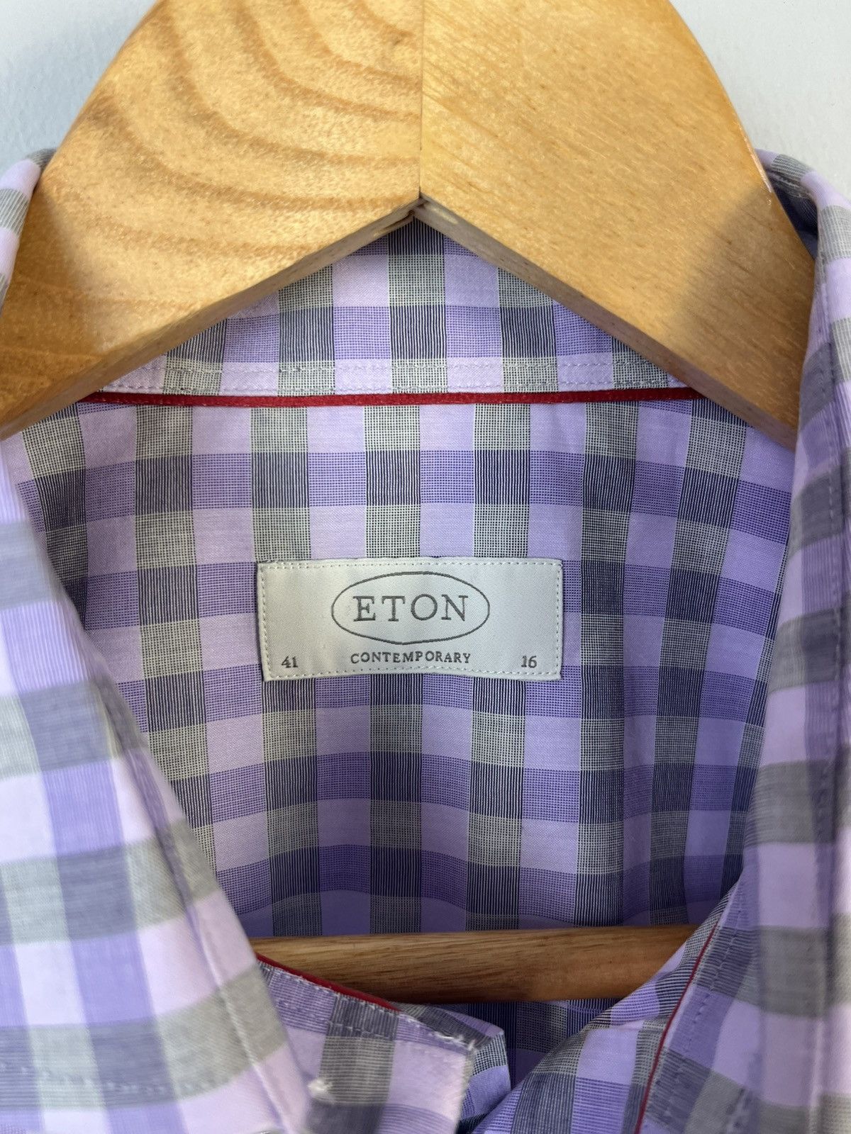 Eton ETON Luxury Classic Cotton Plaid Long Sleeve Shirt Size US L / EU 52-54 / 3 - 7 Thumbnail