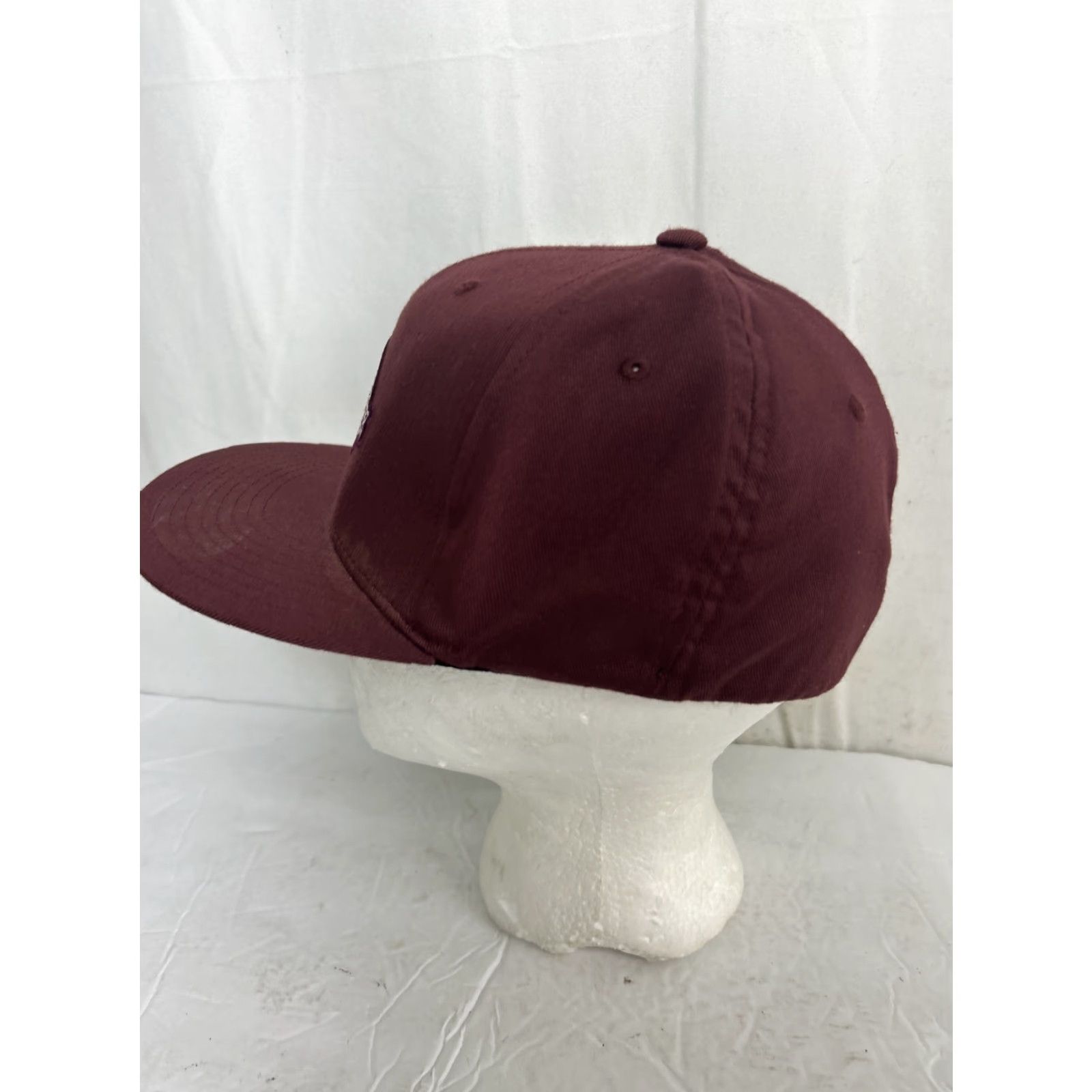 Vans Vans Off The Wall Baseball Hat Mens M Maroon Adjustable Cap Flex Size ONE SIZE - 6 Thumbnail