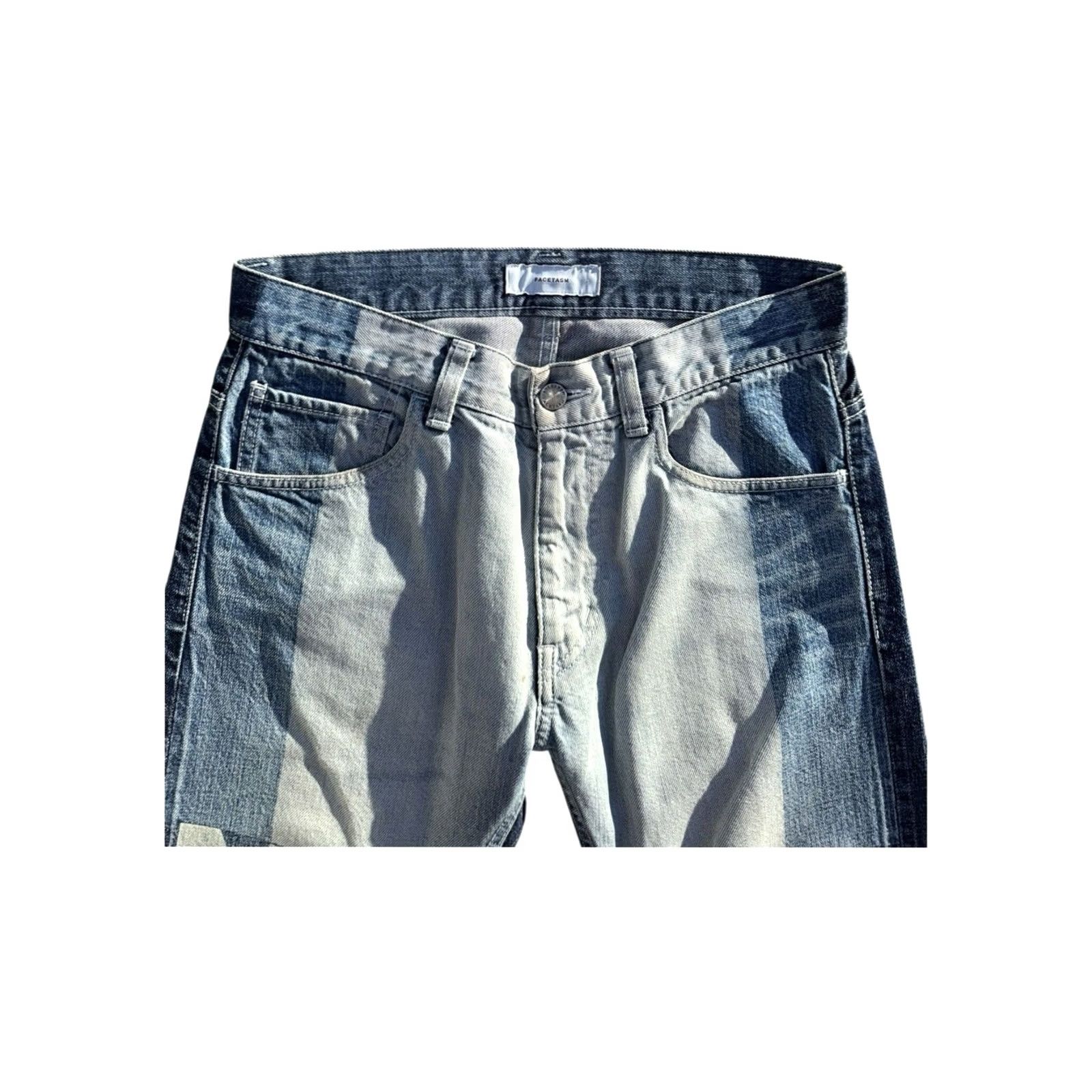 Facetasm Facetasm Jeans Light Wash Denim 30 Regular Men Ankle Inseam 28in Size US 30 / EU 46 - 4 Thumbnail