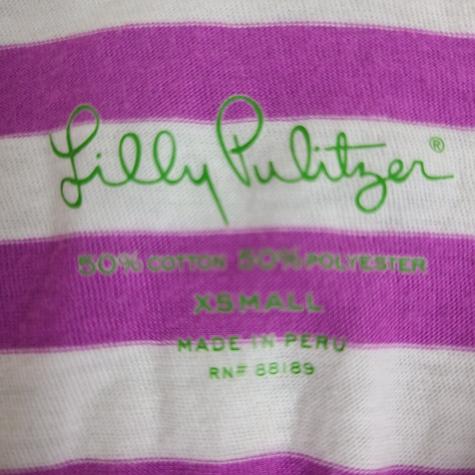 Lilly Pulitzer Lilly Pulitzer Pansy Purple Striped Spaghetti Strap Sun Dres Size XS / US 0-2 / IT 36-38 - 3 Thumbnail