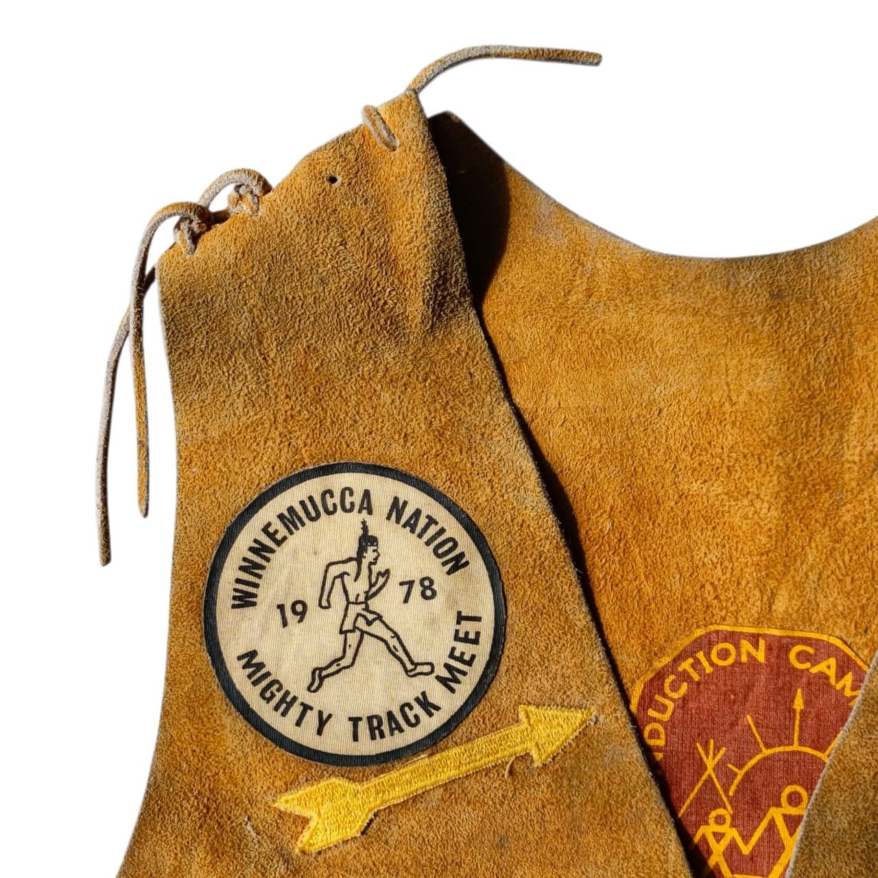 Vintage Vintage 70s RARE Indian Guide Suede Leather Vest YMCA Size US XS / EU 42 / 0 - 4 Thumbnail