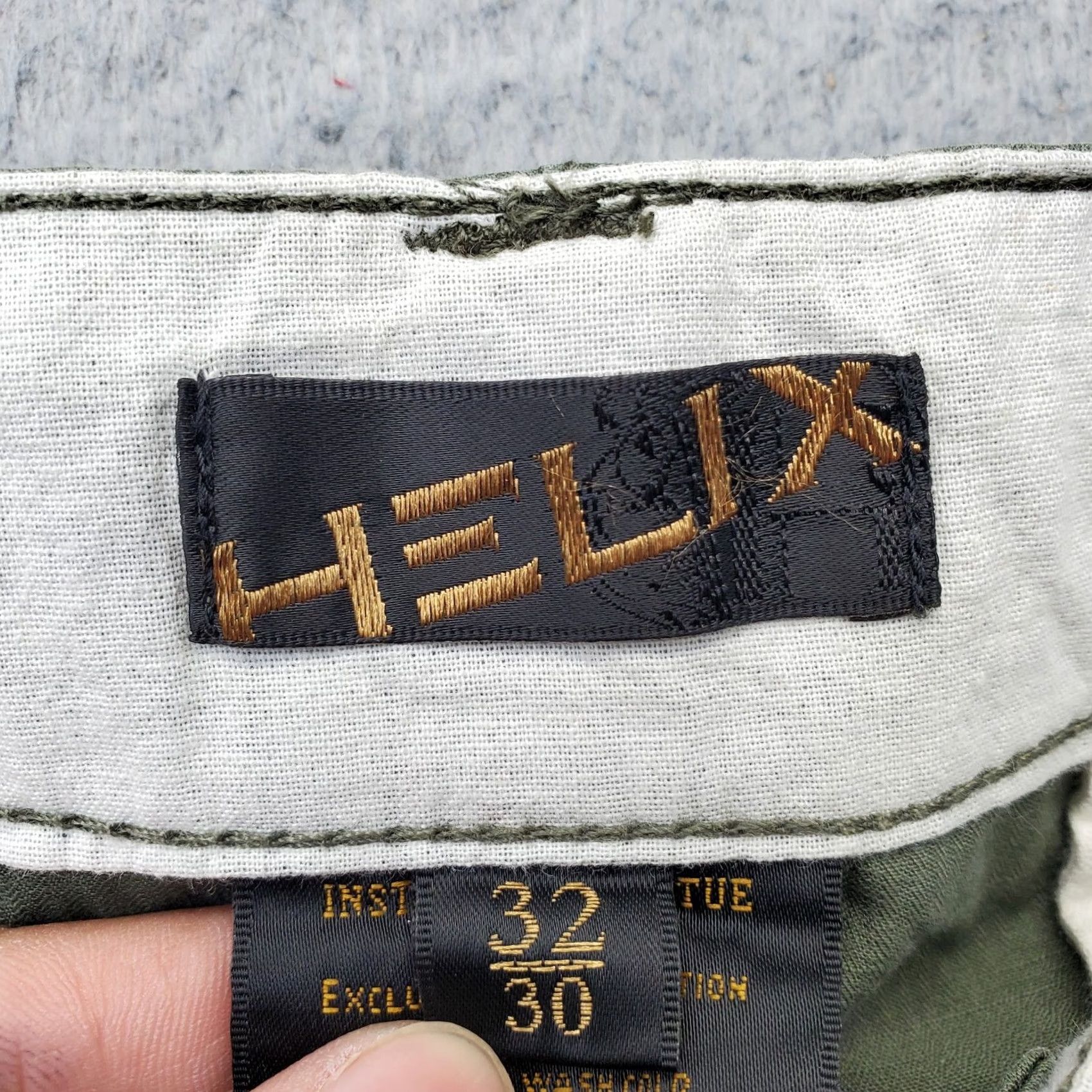 Vintage Helix Cargo Pants Mens 32x30 Green Rugged Flex Utility Workwear Straight Leg Size US 32 / EU 48 - 7 Thumbnail