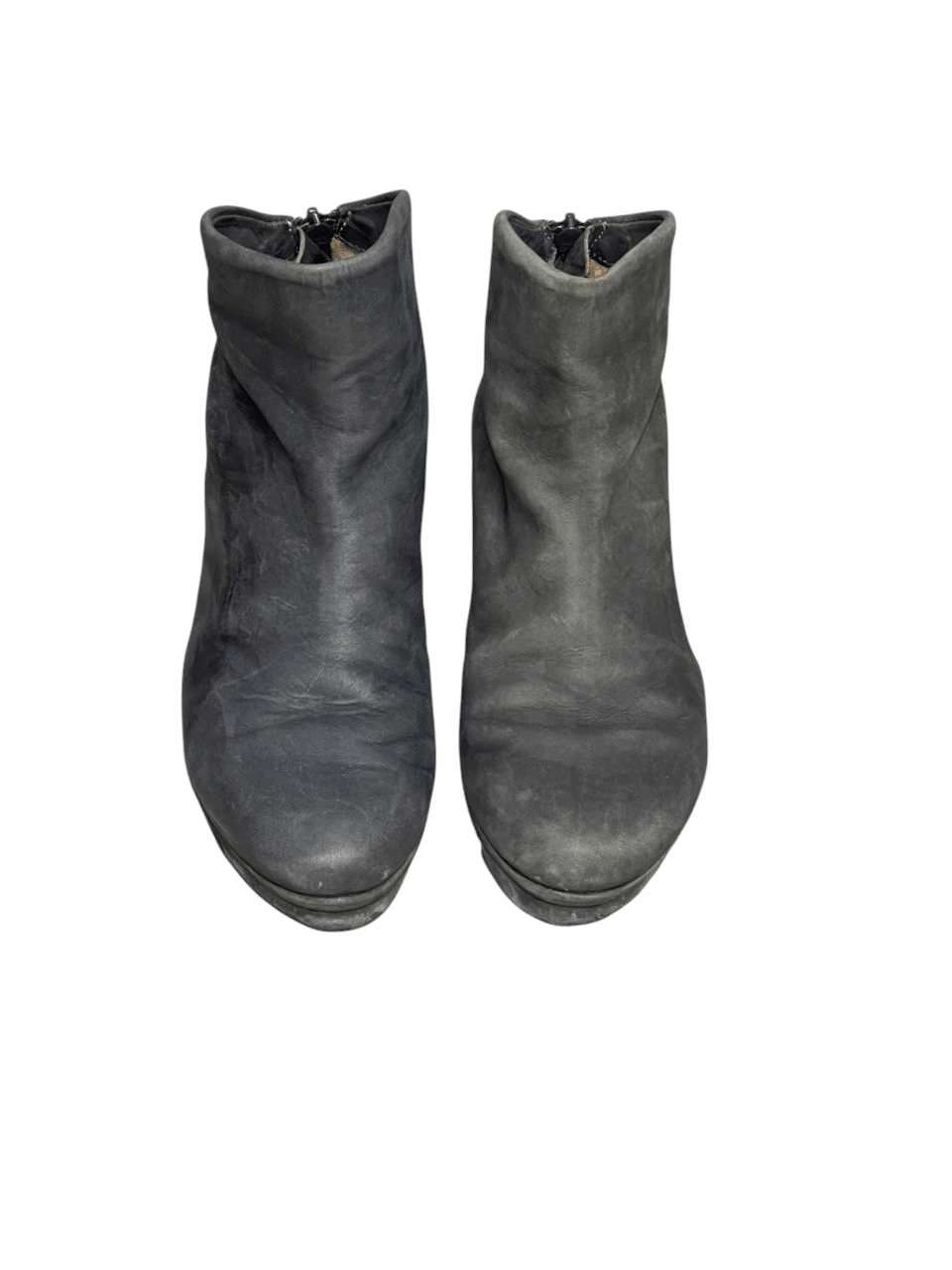 Trippen Trippen Swift Dark Grey Leather Short Boots Size US 5 / IT 35 - 7 Thumbnail