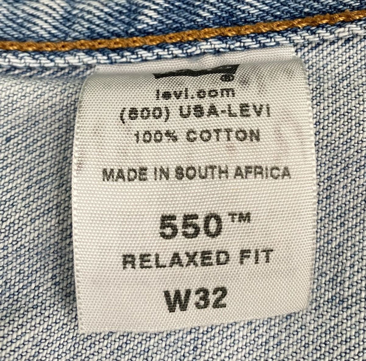 Levi's Vintage Clothing Y2K Levi’s 550 Relaxed Fit Jean Distressed Hemmed Shorts 31 Size US 31 - 8 Thumbnail