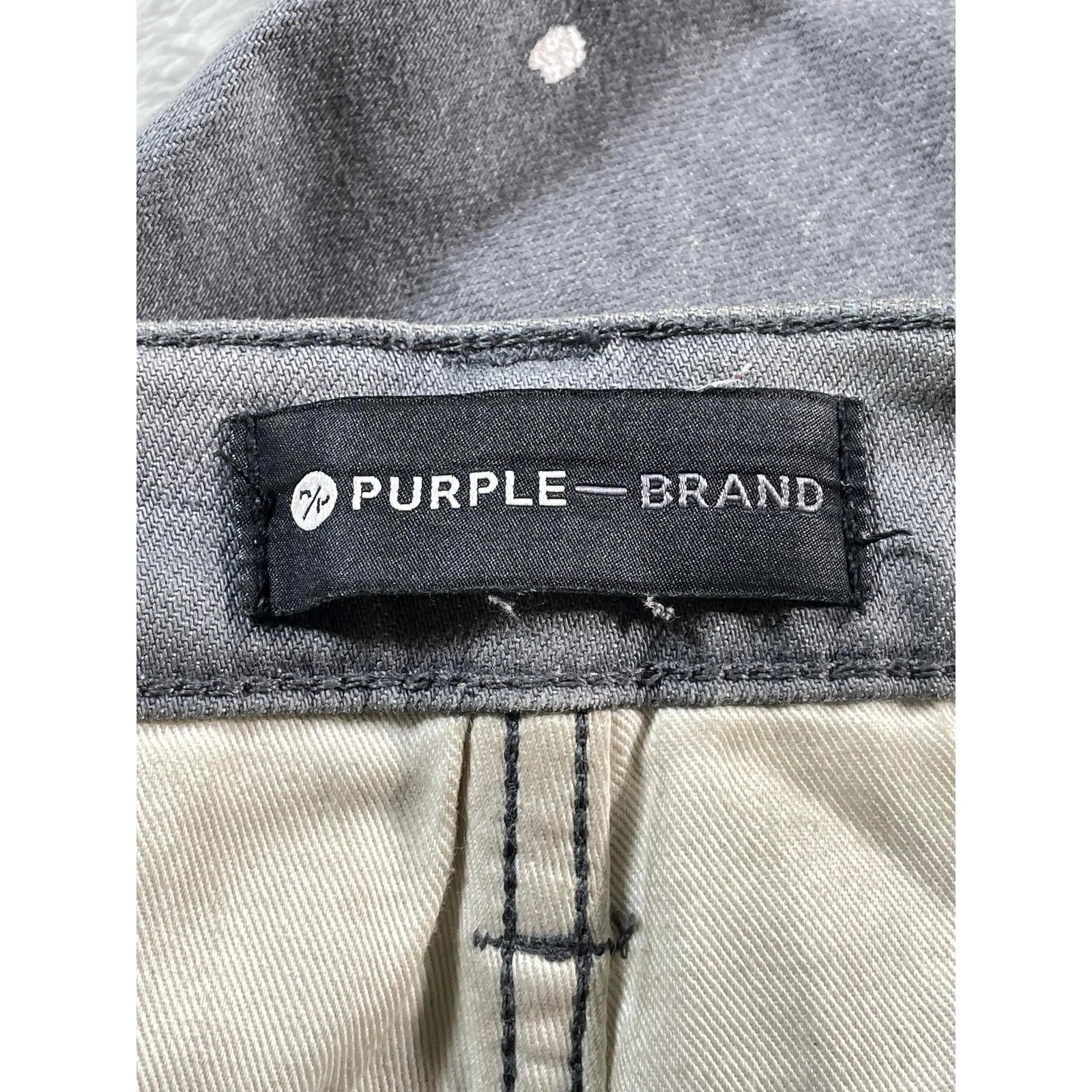 Purple Brand Purple Brand Paint Splatter Grey Jeans Size US 38 / EU 54 - 9 Thumbnail