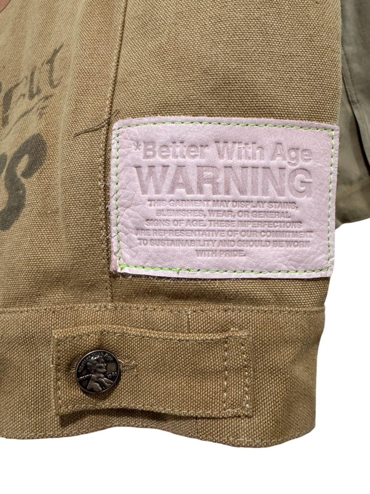 Better With Age Better With Age Harrison Reconstructed Work Jacket Khaki Size US M / EU 48-50 / 2 - 11 Thumbnail