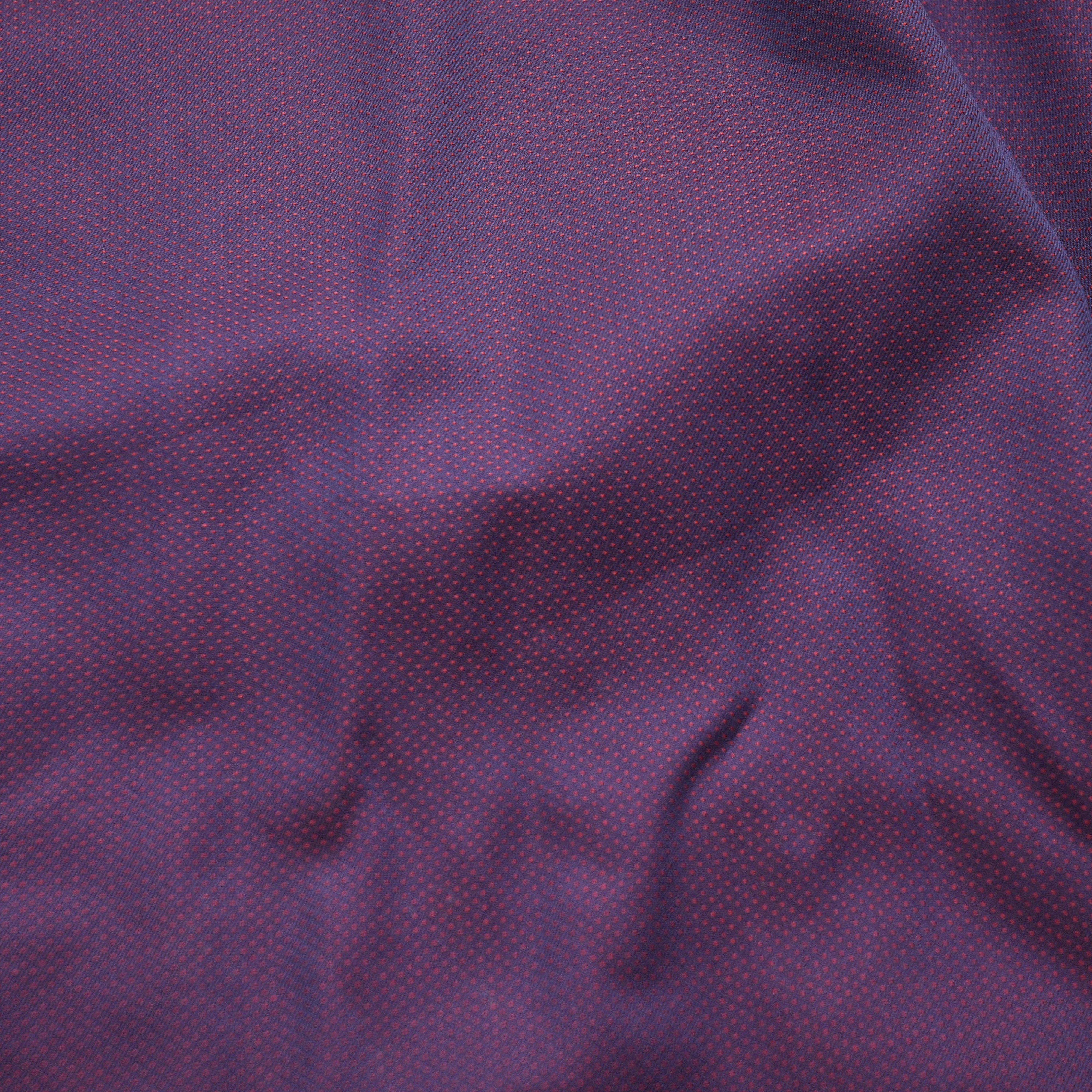Eton Eton Contemporary Fit Shirt Purple Red Micro Pattern 39 15.5 Size US M / EU 48-50 / 2 - 8 Thumbnail