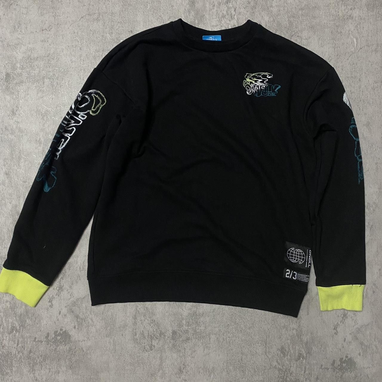 O'Neill Black and green O'Neill crewneck sweatshirt #skater Size US M / EU 48-50 / 2 - 1 Thumbnail