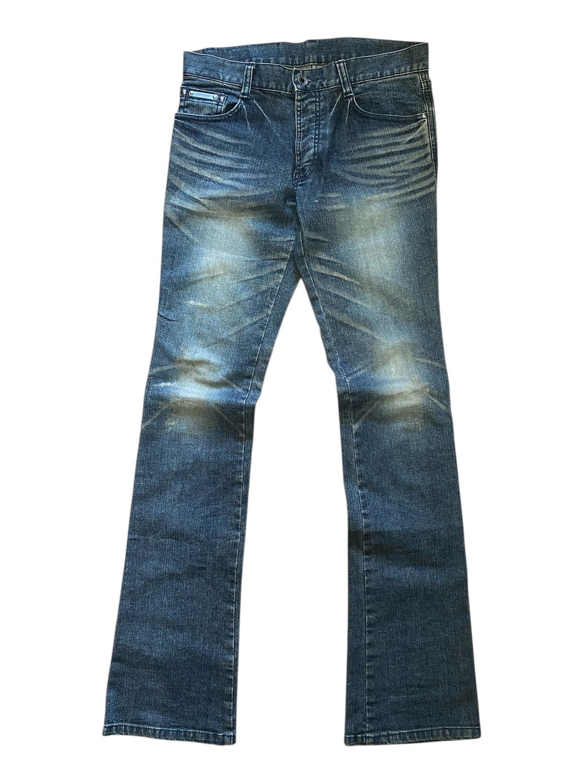 5351 POUR LES HOMMES 5351 Pour Les Hommes Distressed Flared Jeans Size US 32 / EU 48 - 2 Thumbnail