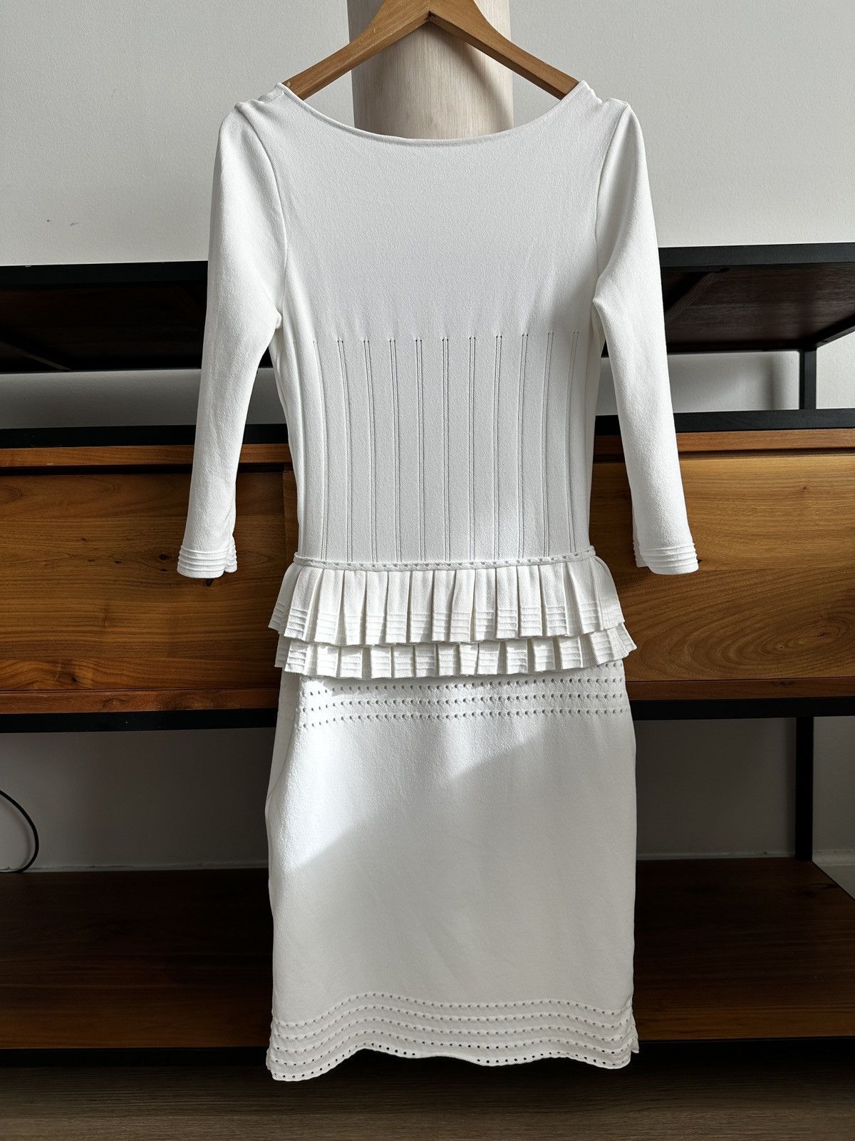 Dsquared2 Dsquared2 White Knit Open Back Dress – Made in Italy Size S / US 4 / IT 40 - 11 Thumbnail