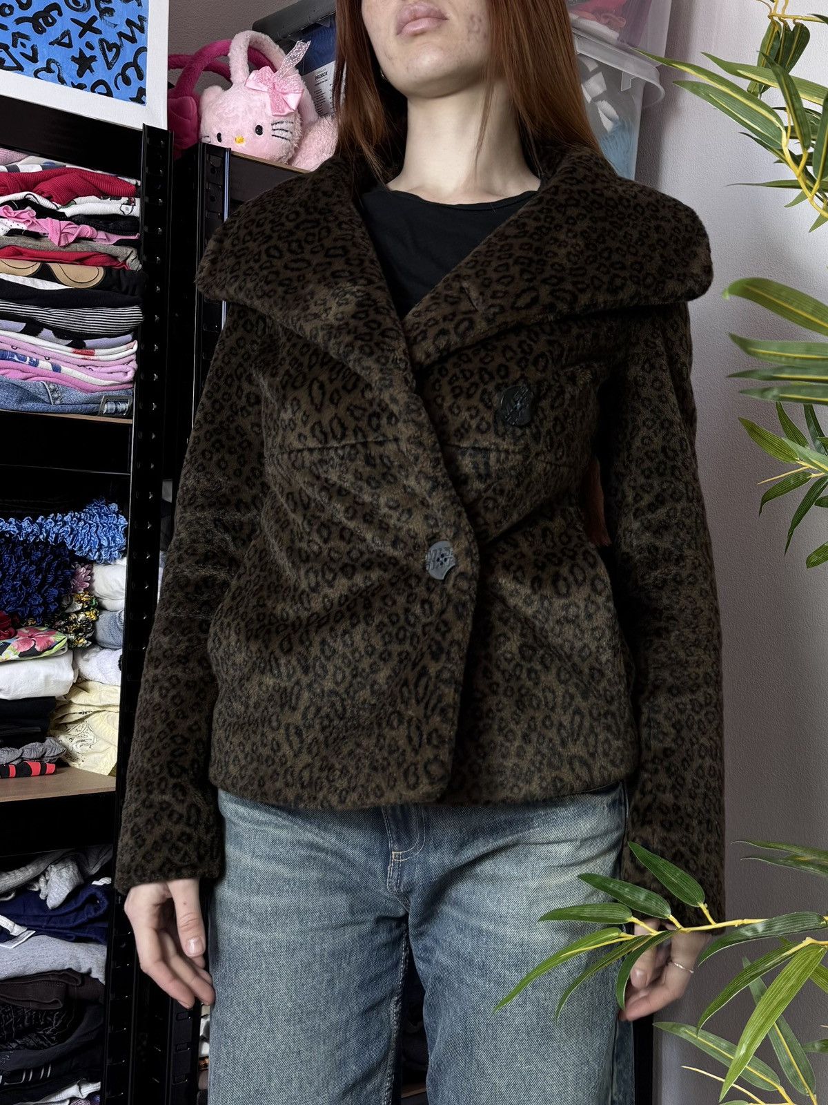 Miss Sixty VINTAGE MISS SIXTY LEOPARD PRINTED FAUX FUR COAT Size XS / US 0-2 / IT 36-38 - 5 Thumbnail