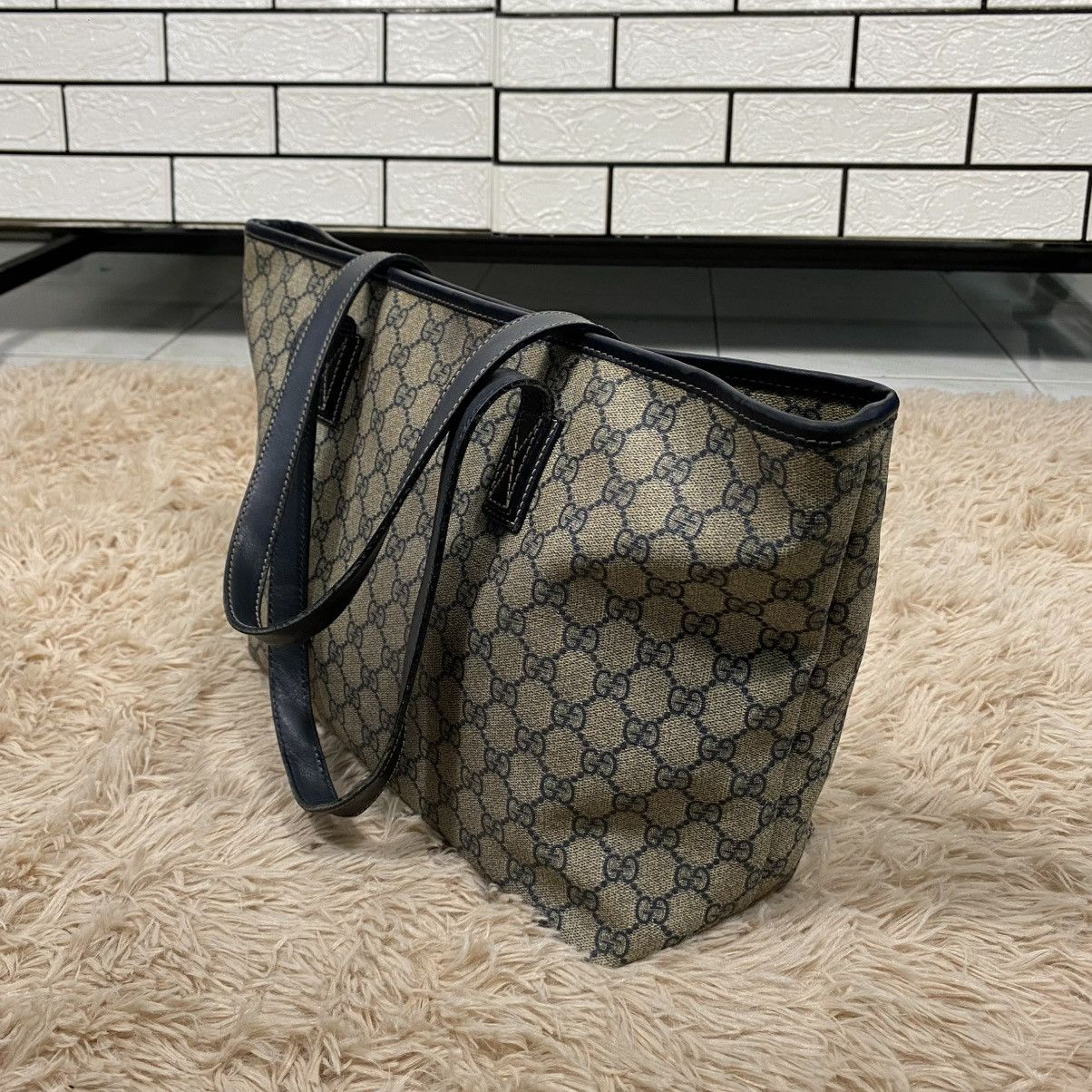 Gucci 🔥HANDBAG GUCCI LEATHER MONOGRAM MADE IN ITALY Size ONE SIZE - 10 Thumbnail