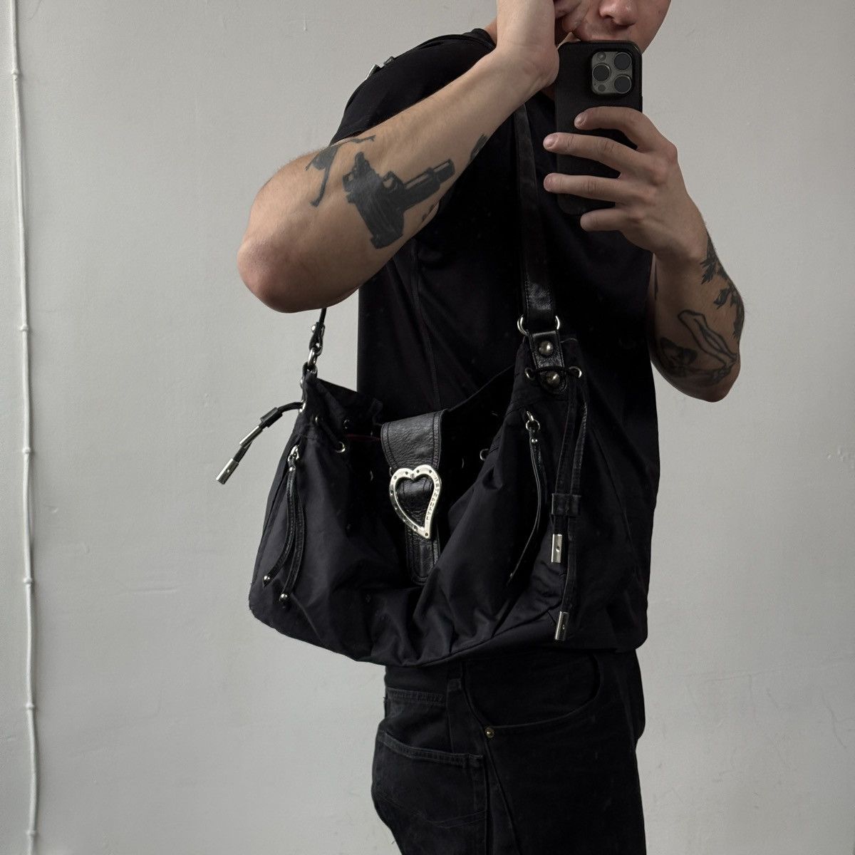 Vintage Vintage Lancaster Nylon Leather Shoulder/Crossbody Bag Size ONE SIZE - 6 Thumbnail