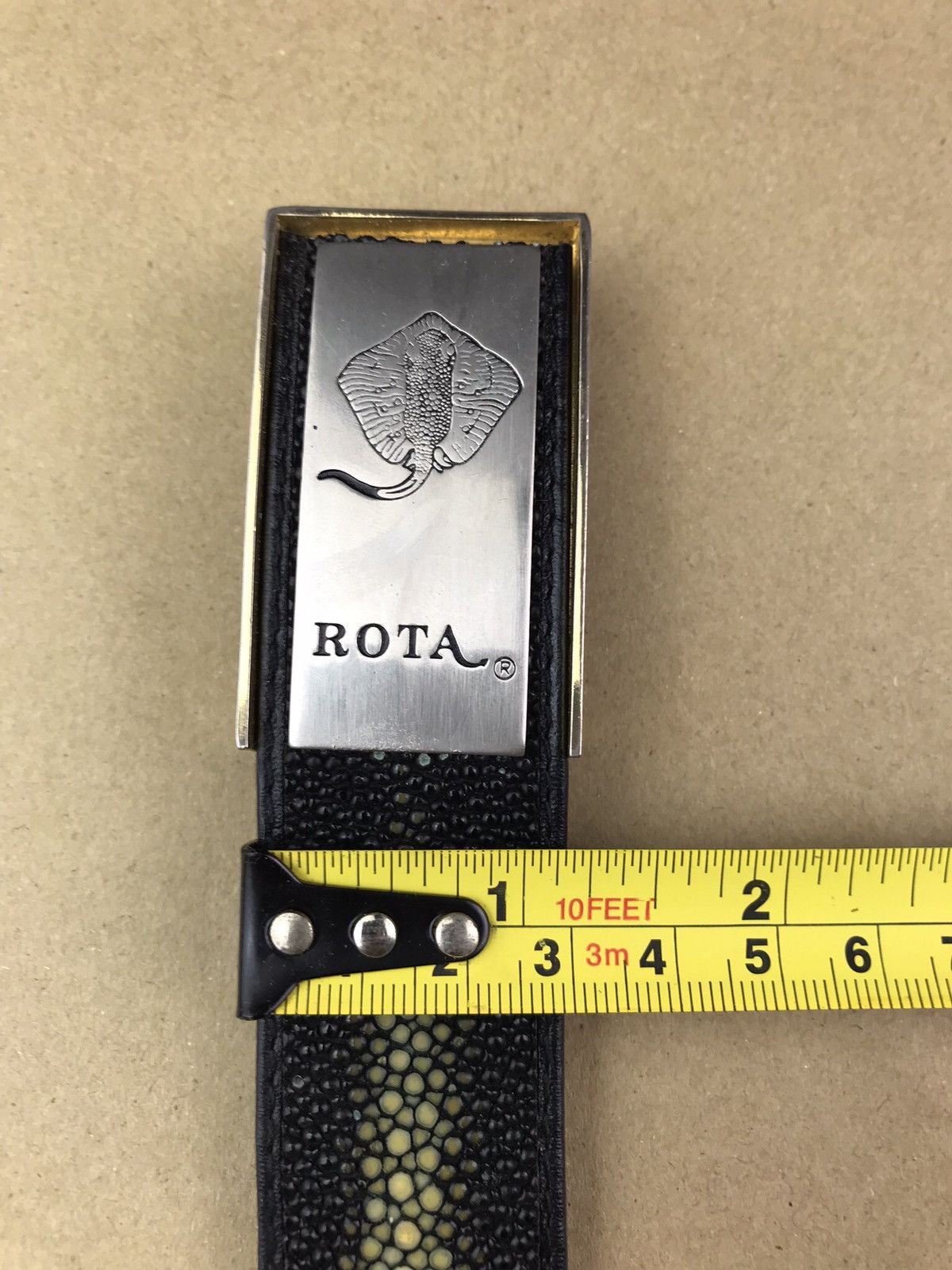 Rota × Vintage GENUINE STINGRAY SKIN WAIST BELT Size ONE SIZE - 18 Thumbnail