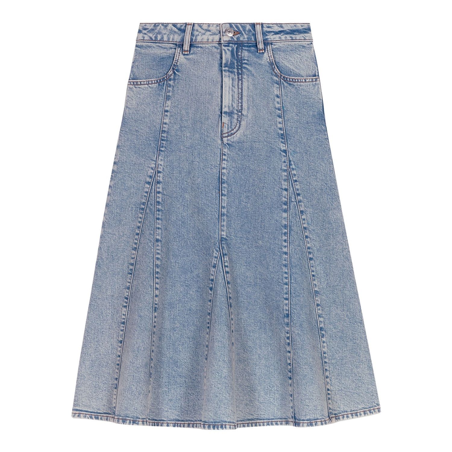 Maje Blue denim skirt Size 28" / US 6 / IT 42 - 1 Thumbnail