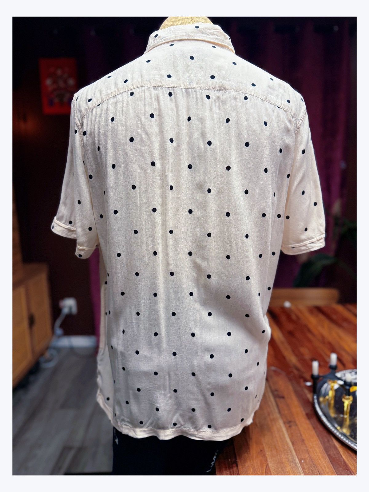 Allsaints AllSaints Men’s Polka Dot Button-Up Shirt Size US XXL / EU 58 / 5 - 6 Thumbnail