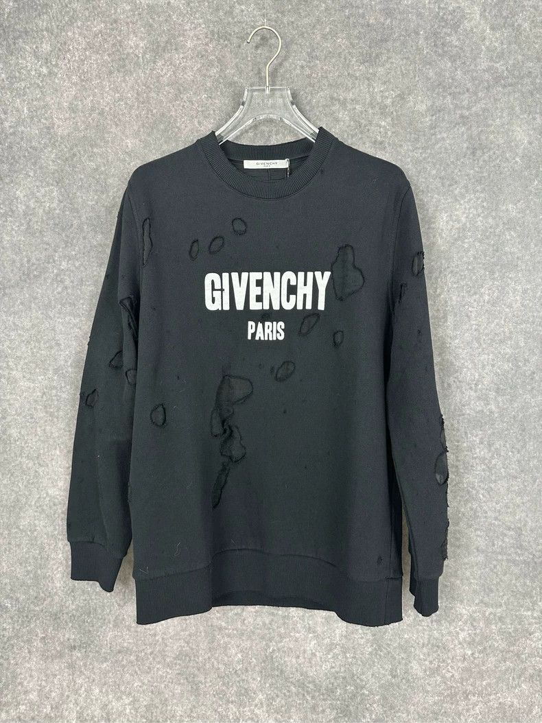 Givenchy Givenchy Tear-Apart Hoodie Black L Size Size US L / EU 52-54 / 3 - 1 Thumbnail